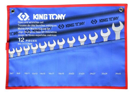 Набор ключей рожковых 12 шт. (6-32 мм) KING TONY 1112MRN
