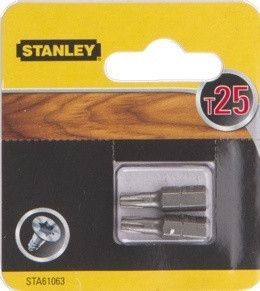 Бита T25 (L=25 мм) (2 ед) STANLEY STA61063