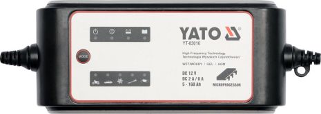 Зарядное устройство для автомобильного аккумулятора 230 Вольт. Yato YT-83016