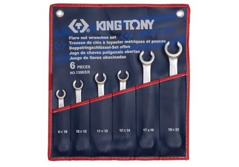 Набір ключів розрізних 6 од. дюймові KING TONY 1306SR