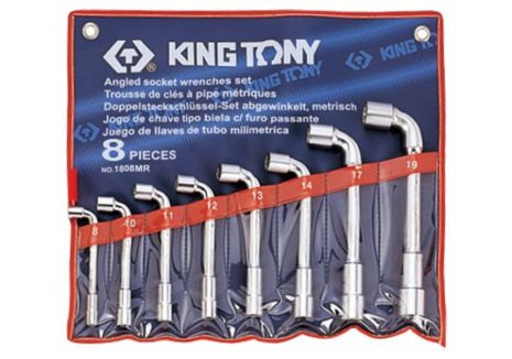 Набір ключів Г-подібних 8 шт. (8-19 мм) KING TONY 1808MR
