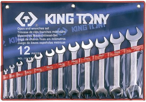 Набор ключей рожковых 12 шт. (6-32 мм) KING TONY 1112MR