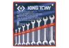 Набір ключів рожкових 8 шт. (6-22 мм) KING TONY 1108MR