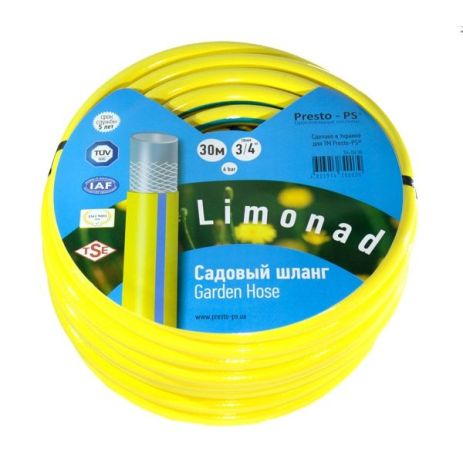 Шланг поливочный Presto-PS садовый Limonad диаметр 3/4 дюйма, длина 20 м (3/4 G H 20)