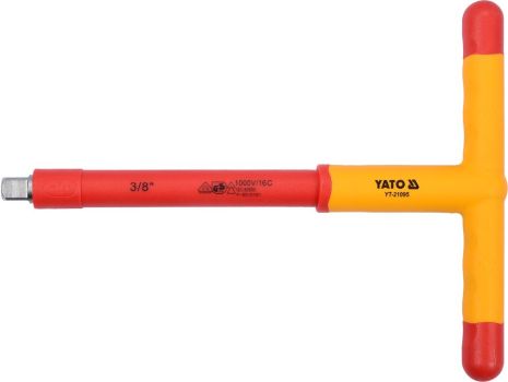 Ручка Т-образная диэлектрическая 3/8'' 200 мм VDE Yato YT-21095