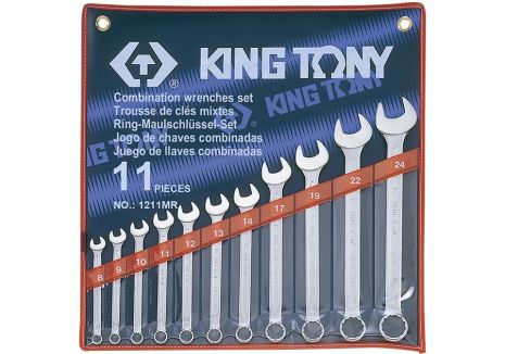 Набір ключів 11 шт. (8-24 мм) KING TONY 1211MR