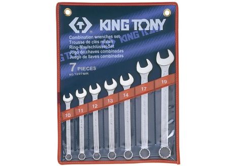 Набор ключей комби 7 шт. (10-19 мм) KING TONY 1207MR