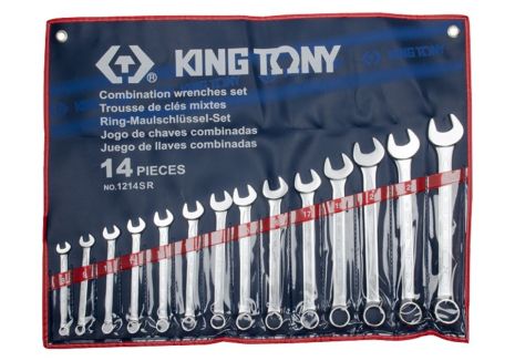 Набір дюймових ключів 14 шт. (5/16" - 1-1/4") KING TONY 1214SR