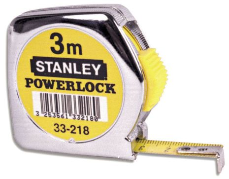Рулетка "Powerlock" с металлическим корпусом 3 м STANLEY 0-33-041