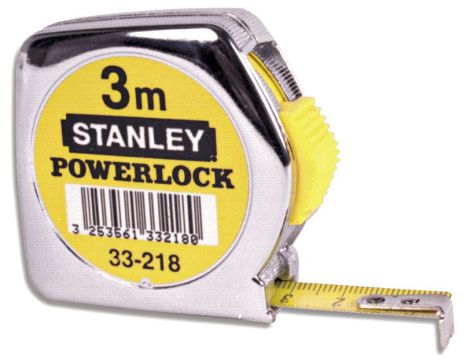 Рулетка "Powerlock" із металевим корпусом 3 м STANLEY 0-33-041