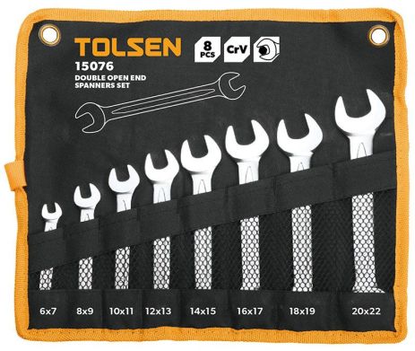 Комплект рожковых ключей 8 шт Tolsen 15076