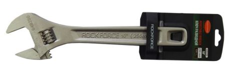 Ключ разводной Profi CRV 10"-250 мм (0-30 мм), на пластиковом держателе ROCKFORCE RF-649250