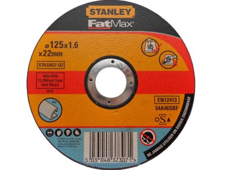Відрізне коло по алюмінію 125х22, 2х1, 6 мм Stanley STA32627-QZ