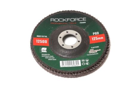 Круг лепестковый торцевой 115х22мм P40 ROCKFORCE RF-FD440M