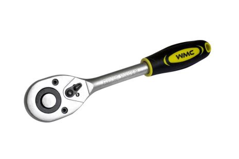 Тріскачка реверсивна з гумовою ручкою 3/8" WMC TOOLS WT-80234