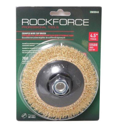 Кордщітка чашеподібна латунна для КШМ 115 мм ROCKFORCE RF-BWD045