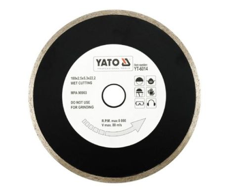 Алмазний диск 180 мм Плитка Yato YT-6014