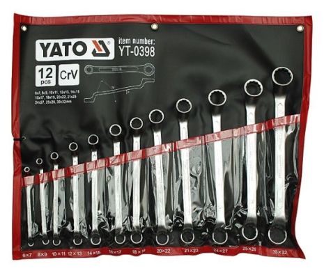 Набір накидних ключів 6-32 мм 12 предметів Yato YT-0398