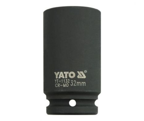 Головка торцевая ударная шестигранная удлиненная 3/4" 32 мм Yato YT-1132