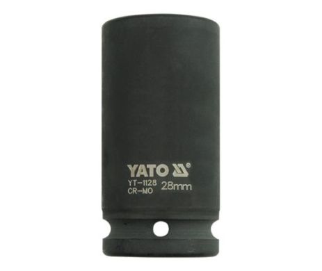 Головка торцева ударна шестигранна подовжена 3/4" 28 мм Yato YT-1128