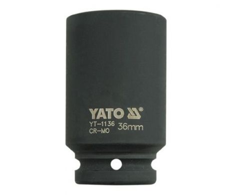 Головка торцевая ударная шестигранная удлиненная 3/4" 36 мм Yato YT-1136