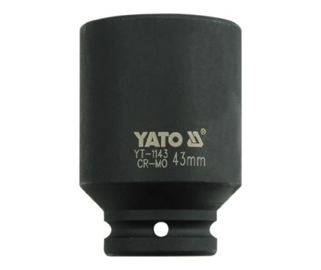 Головка торцева ударна шестигранна подовжена 3/4" 43 мм Yato YT-1143