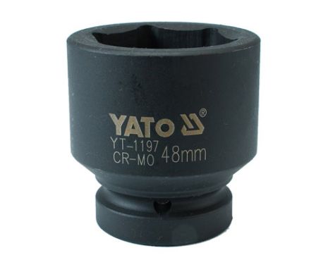 Головка торцева ударна шестигранна 1" 48 мм Yato YT-1197
