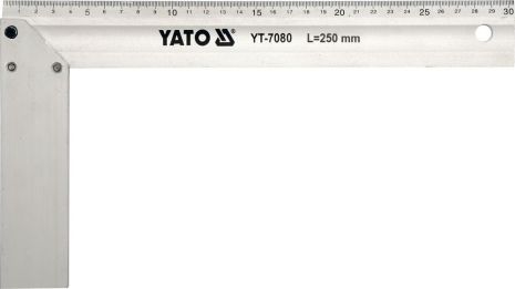 Угольник столярный алюминиевый 250 мм Yato YT-7080