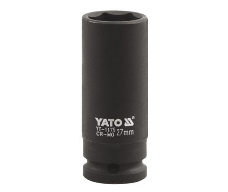 Головка торцевая ударная шестигранная удлиненная 1" 32 мм Yato YT-1177