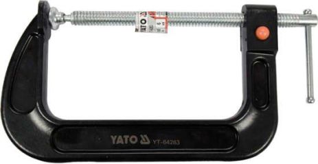Струбцина з гвинтовим затиском, тип "С" швидкий затискач, 85х150 мм Yato YT-64263