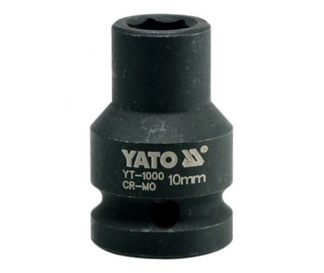 Головка торцева ударна шестигранна 1/2" 10 мм Yato YT-1000