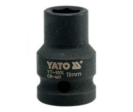 Головка торцева ударна шестигранна 1/2" 11 мм Yato YT-1001