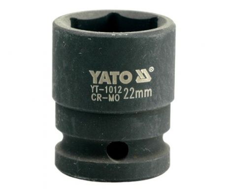Головка торцева ударна шестигранна 1/2" 22 мм Yato YT-1012