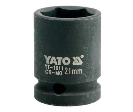 Головка торцева ударна шестигранна 1/2" 21 мм Yato YT-1011