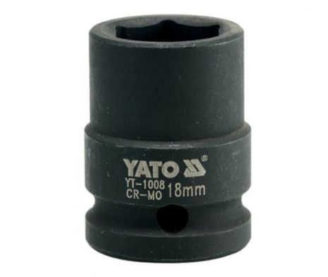 Головка торцевая ударная шестигранная 1/2" 18 мм Yato YT-1008