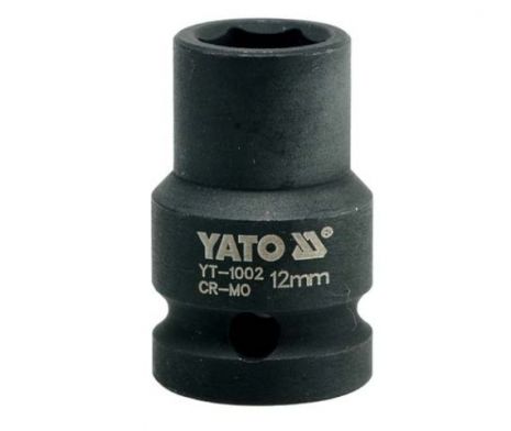 Головка торцева ударна шестигранна 1/2" 12 мм Yato YT-1002
