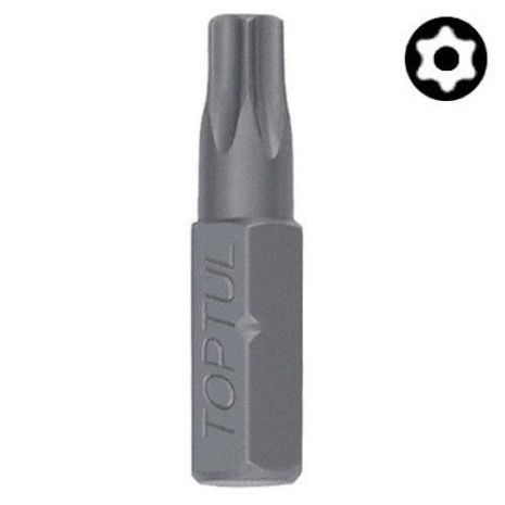 Насадка 1/4" 25 мм TORX T10 з отвором TOPTUL FSGA0810