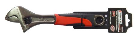 Ключ разводной с резиновой рукояткой 10"-250 мм (30 мм), на пластиковом держателе FORSAGE F-649250AB