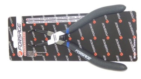 Съемник стопорных колец гнутый на разжим (90°,L-180мм), в блистере FORSAGE F-609180SB
