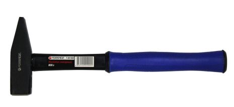 Молоток слюсарний з ергономічною фібергласовою ручкою і гумовою протиковзкою накладкою (500г) FORSAGE F-801500