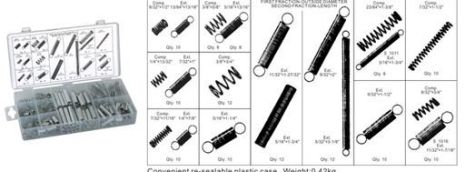 Пружини на стиск та розтягування, 200 предметів FORSAGE F-841