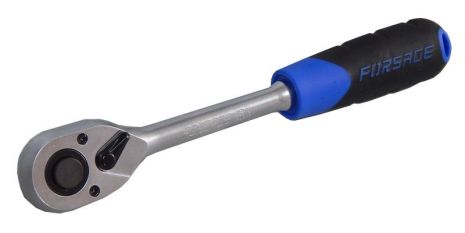 Трещотка реверсивная с резиновой ручкой 1/2" 45 зубца FORSAGE F-80243