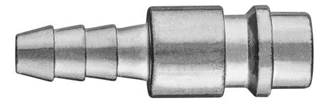 Швидкознімний наконечник з виходом під шланг 10 мм, латунний, нікельований NEO 12-627