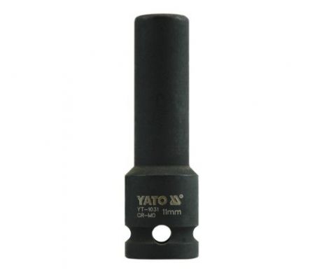 Головка торцева ударна шестигранна подовжена 1/2" 11 мм Yato YT-1031