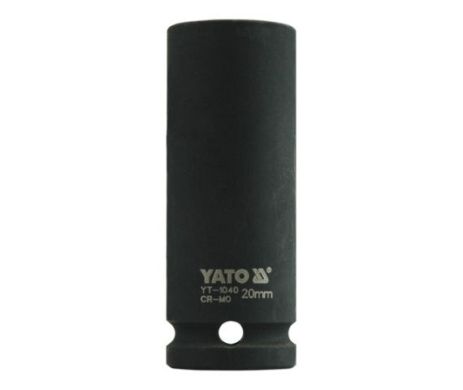 Головка торцева ударна шестигранна подовжена 1/2" 20 мм Yato YT-1040