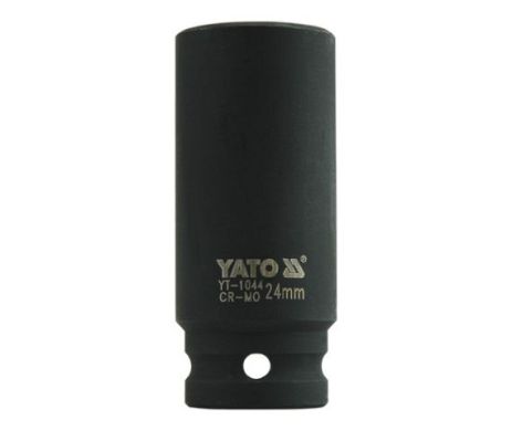 Головка торцева ударна шестигранна подовжена 1/2" 24 мм Yato YT-1044