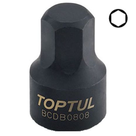 Головка 1/4" HEX 6 мм (цілісна) TOPTUL BCDB0806