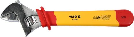 Ключ разводной гаечный диэлектрический VDE 300 мм Yato YT-20942