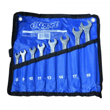 Набір ключів ріжково-накидних у капроновій сумці eXpert Miol E-51-708
