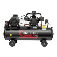 Компресор 100 л, 4 кВт, 380 В, 10 атм, 600 л/хв. 3 циліндри STORM INTERTOOL PT-0036